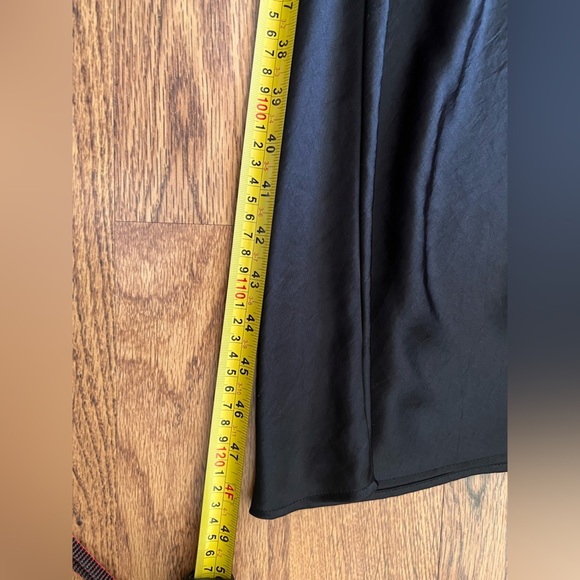 All Saint Elegant Black Spaghetti Strap Dress small black soft silky chic - Picture 8 of 8